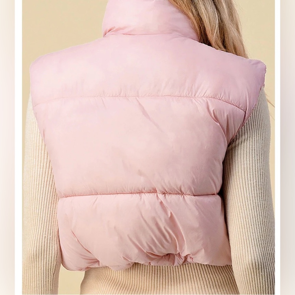 Pink Puffer Vest - Picture 3 of 4